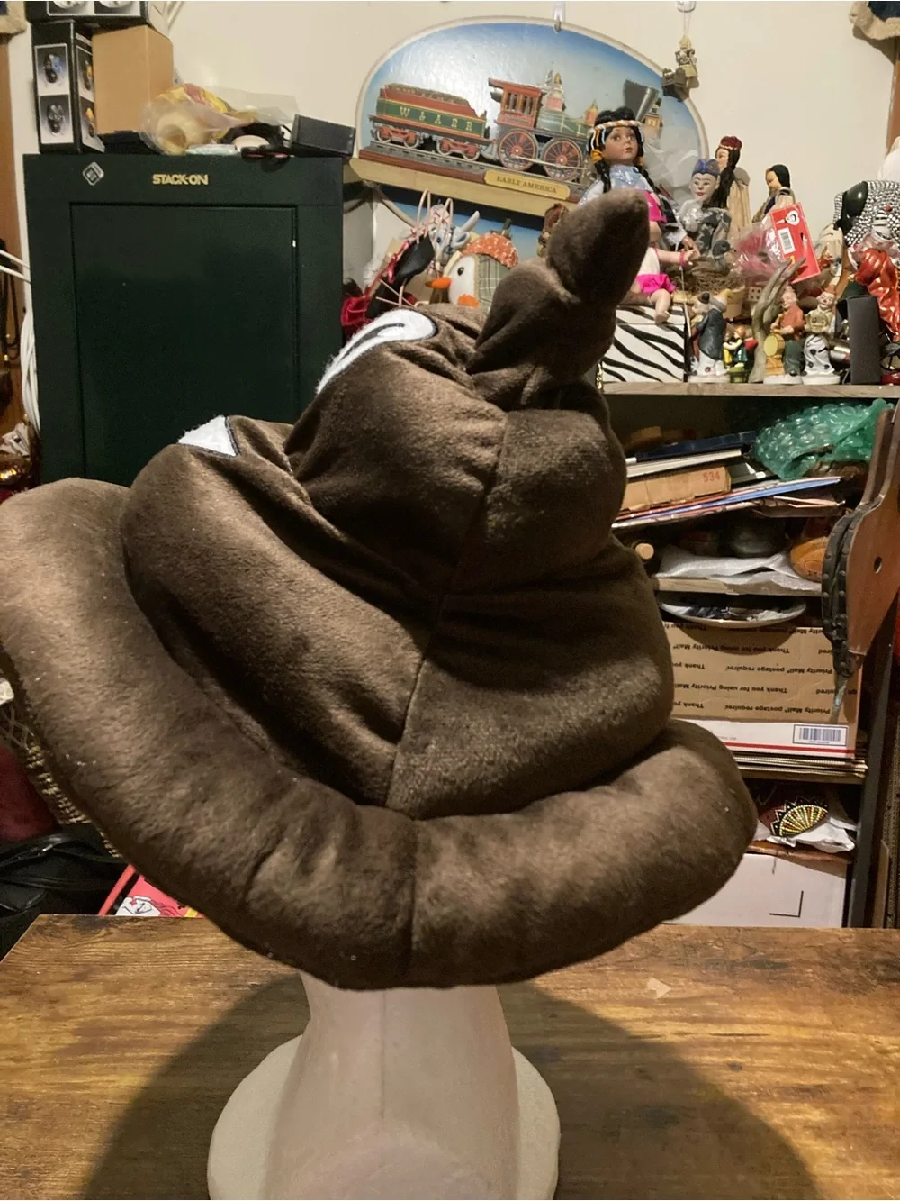 Rhode Island Novelty brown emotion poop hat